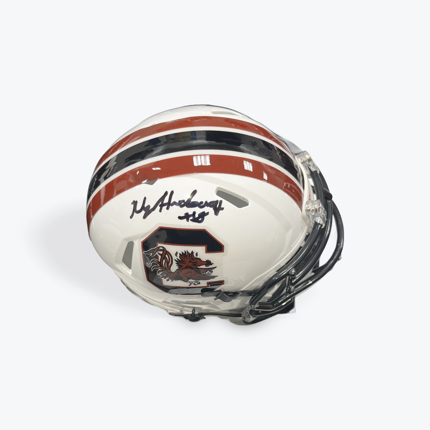 Nyck Harbor Autographed Mini Helmet (White)