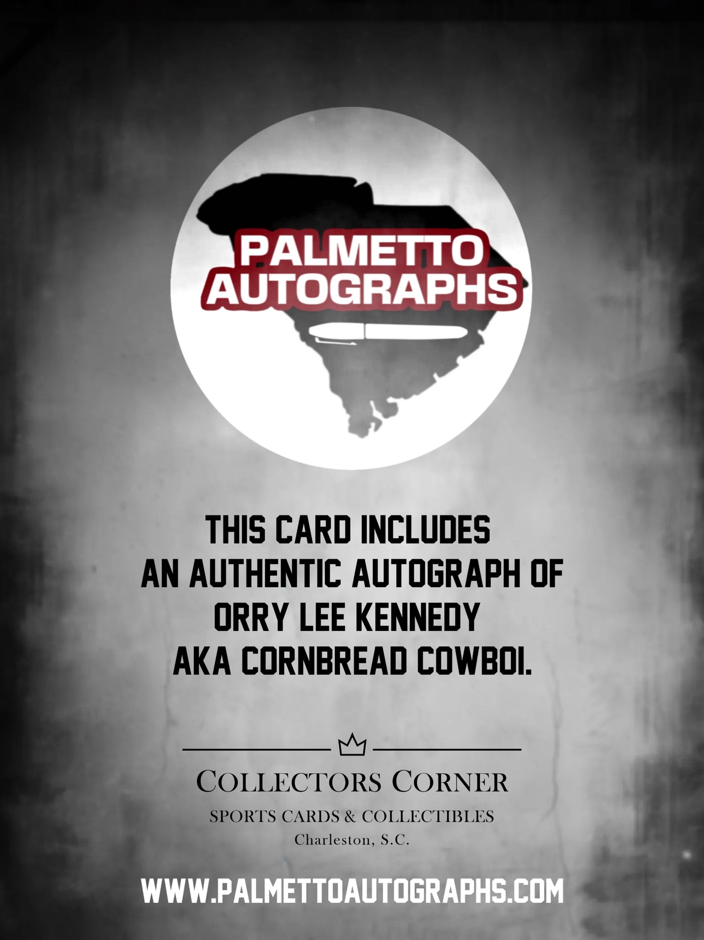 Cornbread Cowboi Signed PA Trading Card