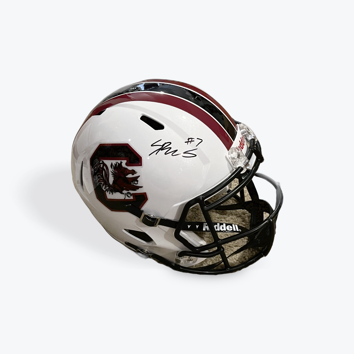 Spencer Rattler Signed Full-Size Helmet