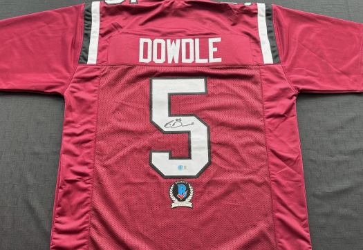 Rico Dowdle Signed Custom Jersey (Garnet)