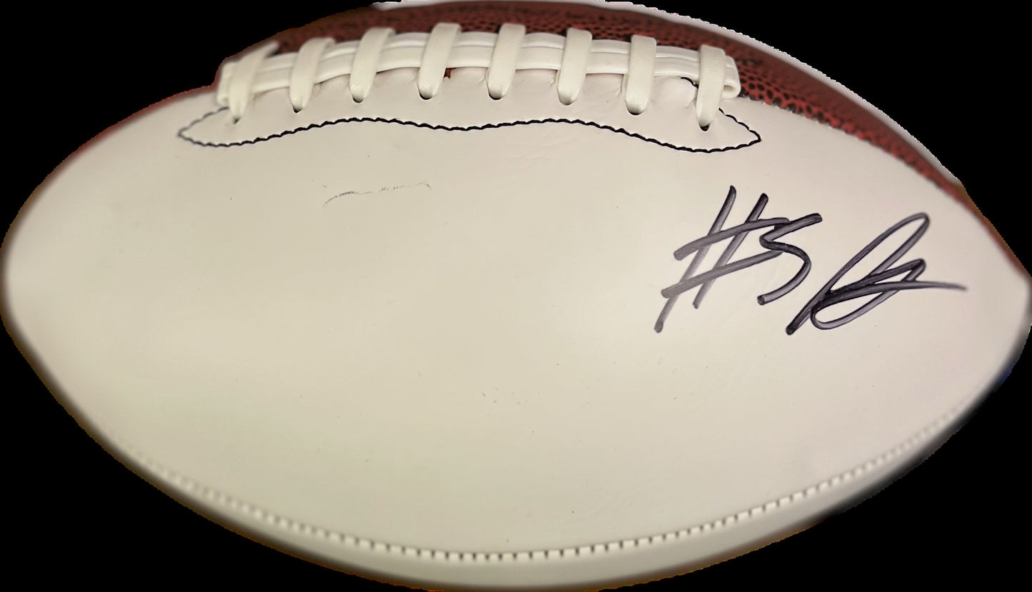 Raheim "Rocket" Sanders Signed Full-Size 3/4 Panel Football