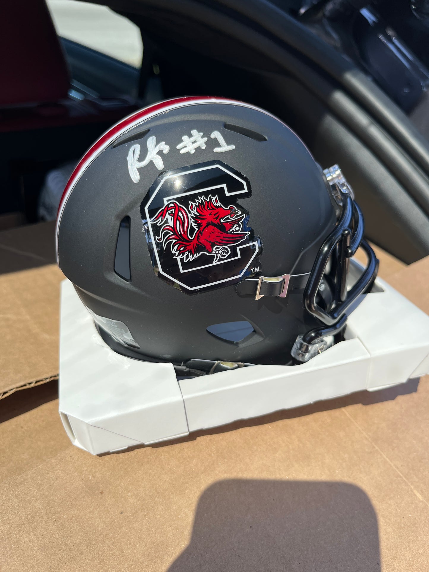 Rahsul Faison Autographed Mini Helmet - Black