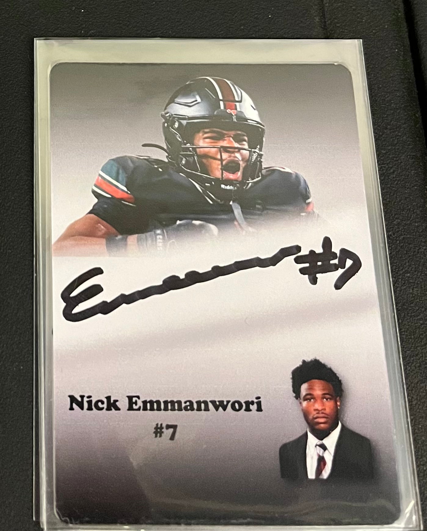 Nick Emmanwori Signed PA Trading Card #2