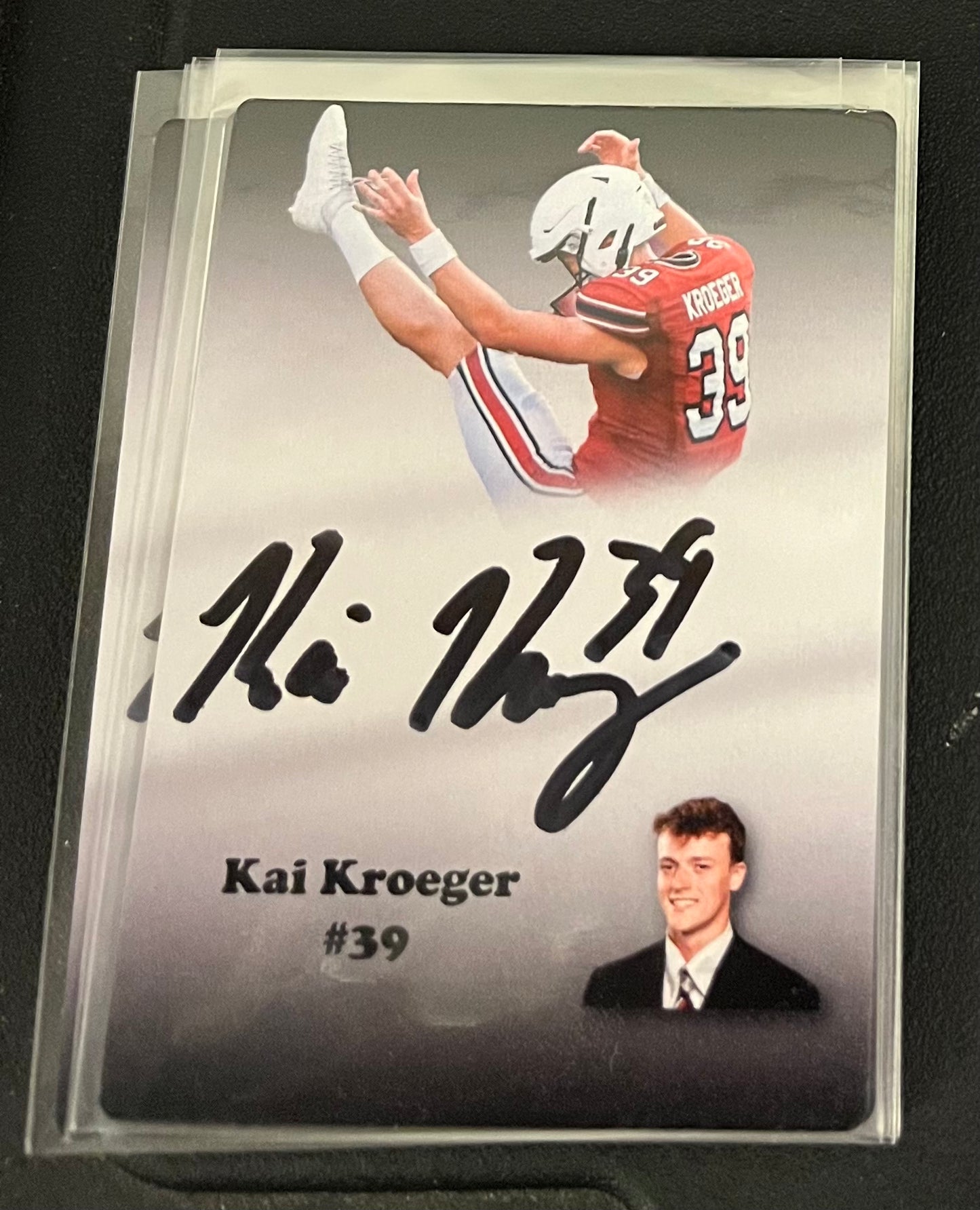 Kai Kroger Signed PA Trading Card