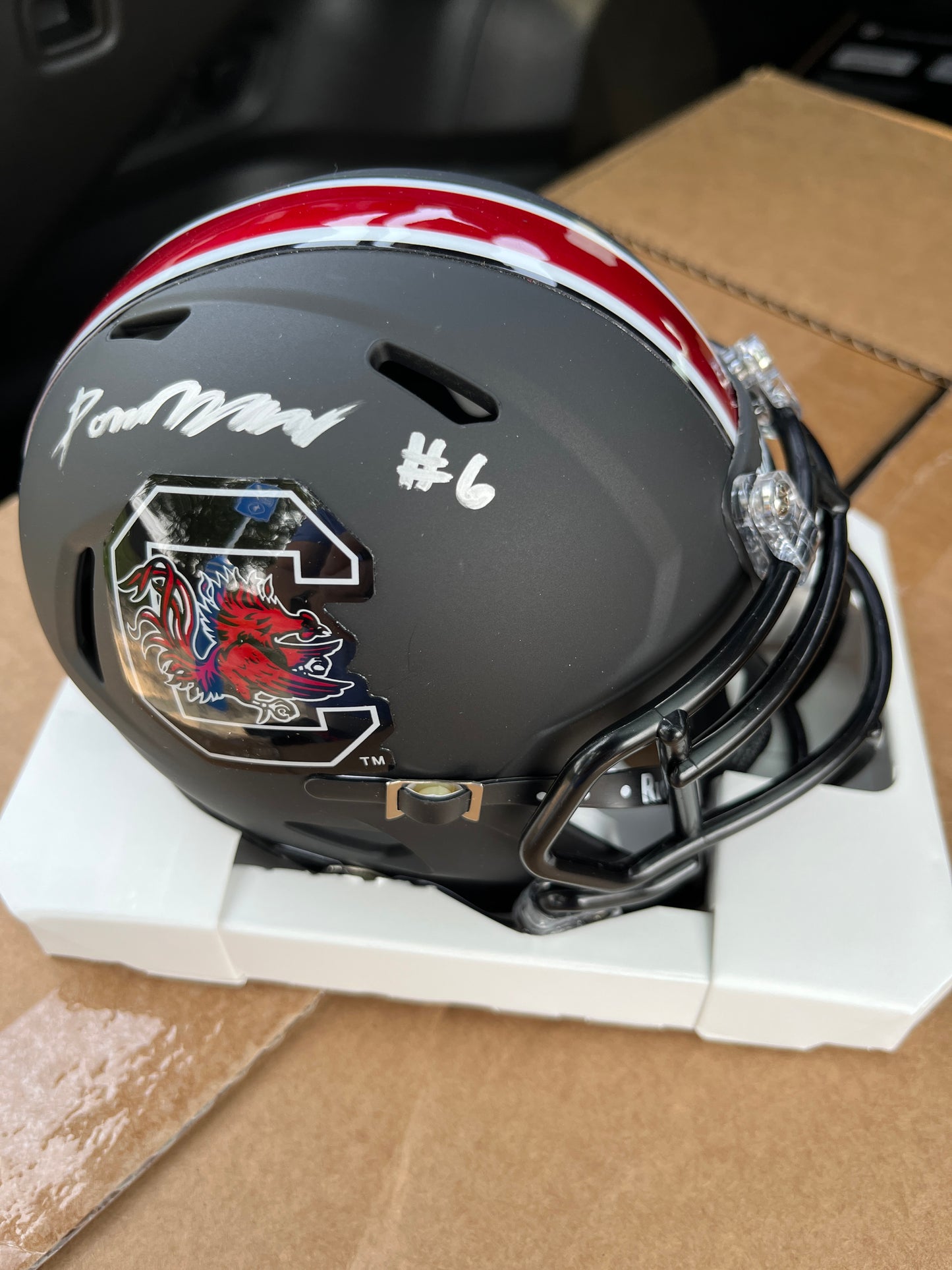 Donovan Murph Autographed Mini Helmet - Black