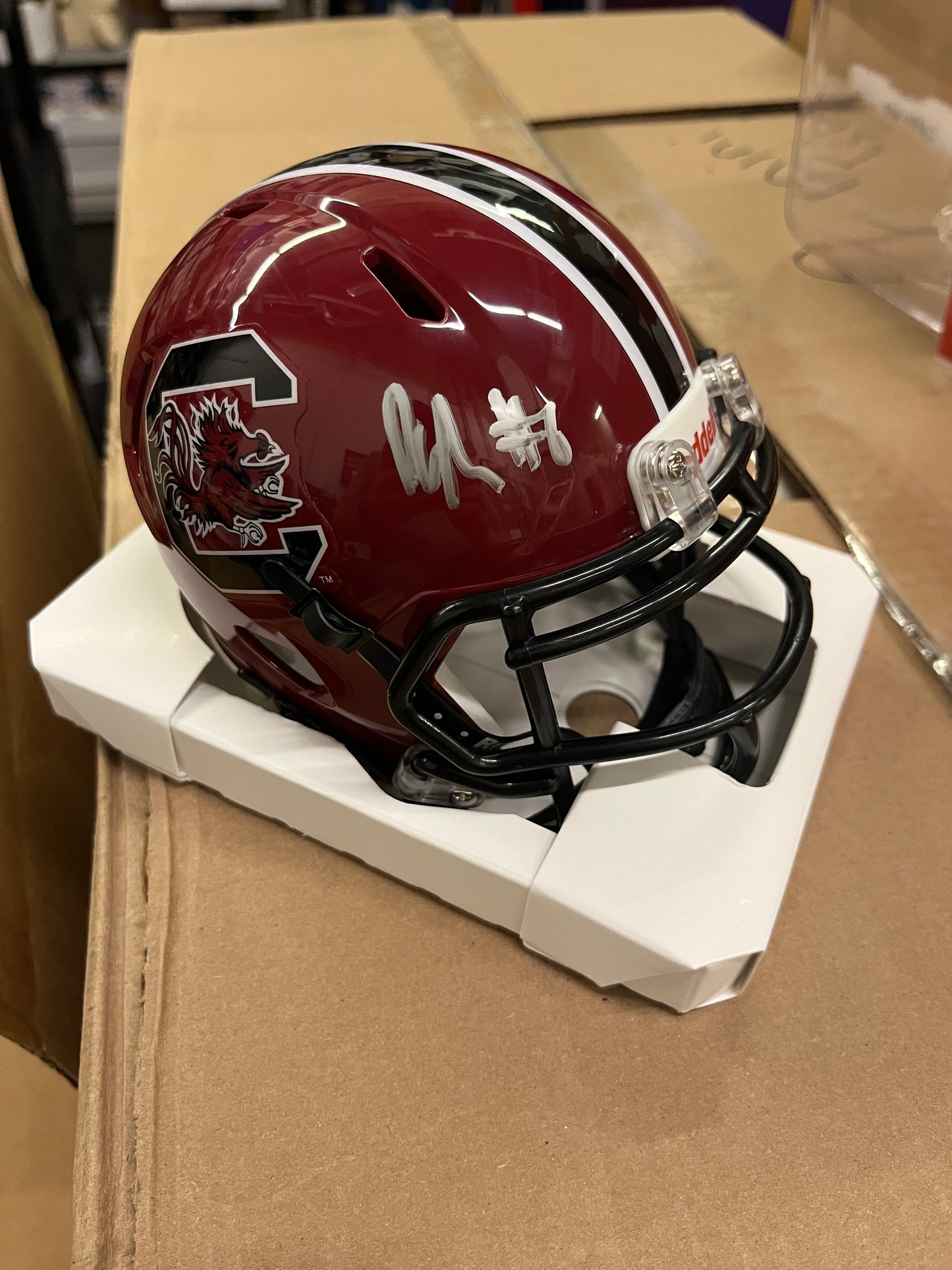 Dylan Stewart Autographed Mini Helmet (Garnet)