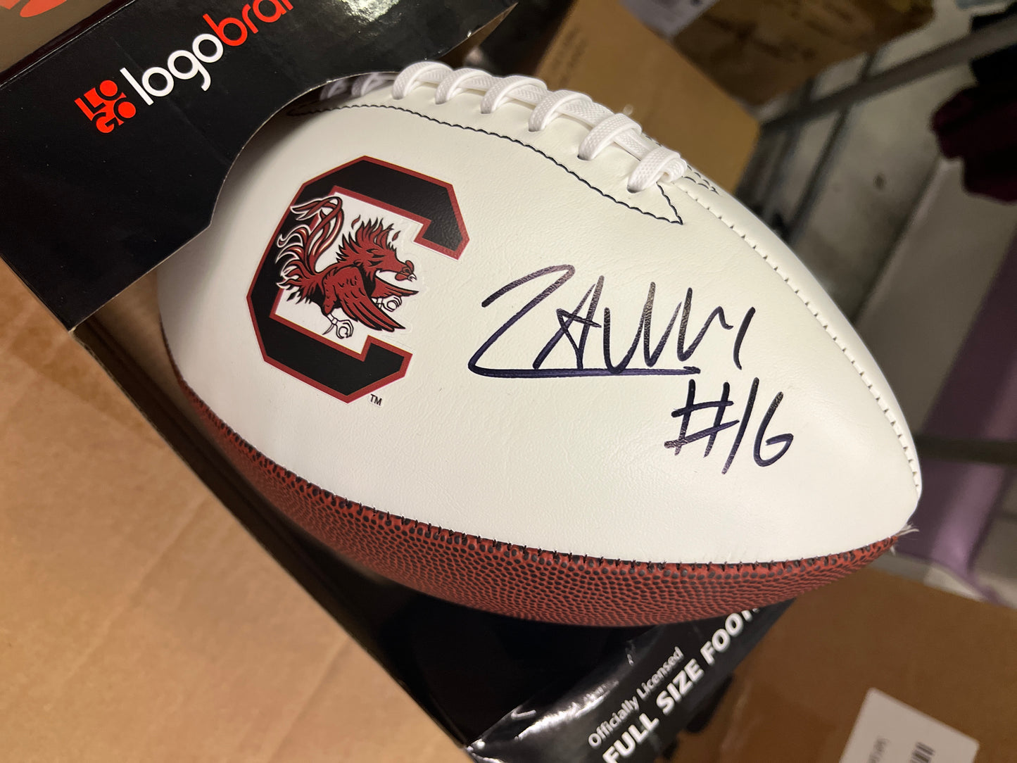 LaNorris Sellers Autographed Full Size Football