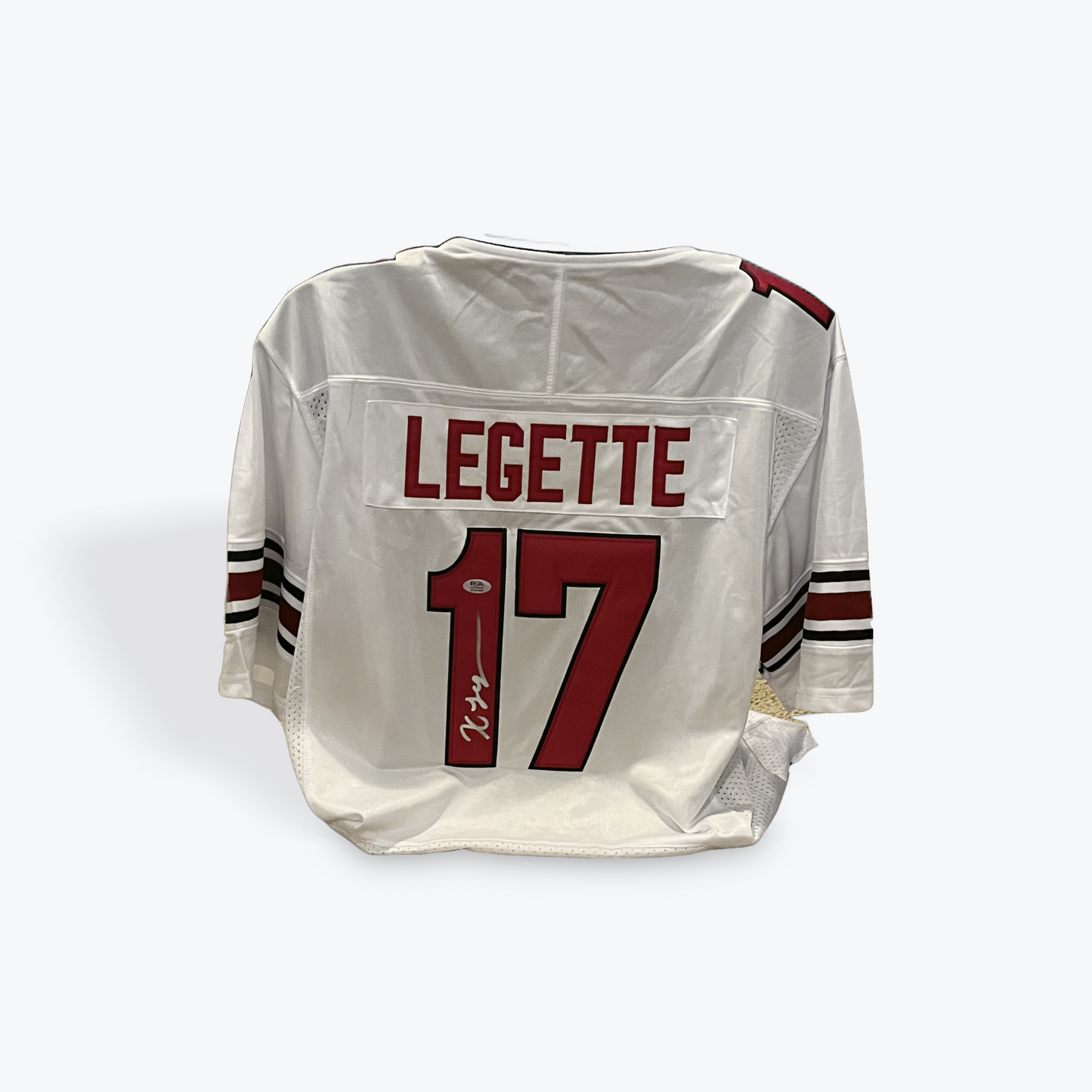 Xavier Legette Signed Custom White Jersey w/PSA cert