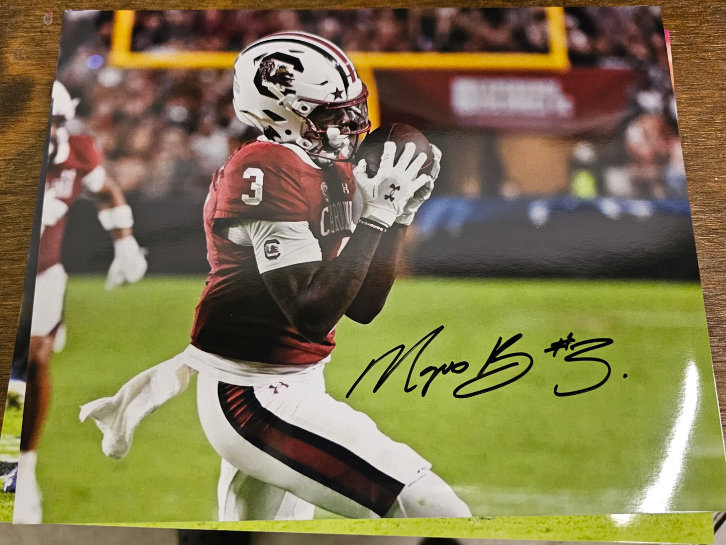 Mazeo Bennett Signed Action Photo vs Akron