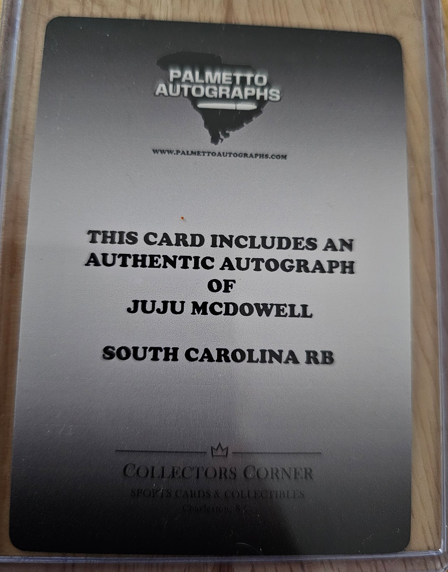 JuJu McDowell Signed PA Trading Card