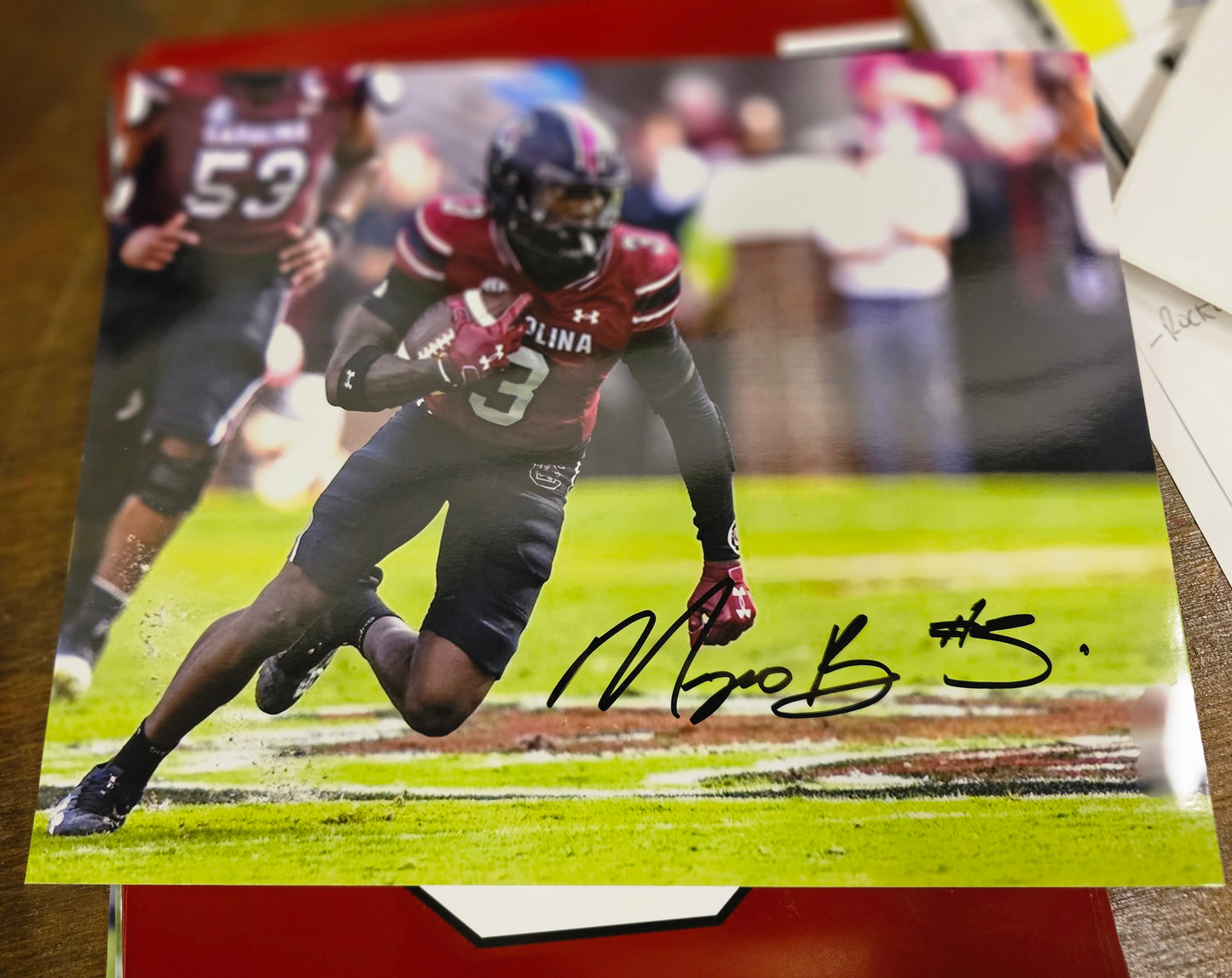 Mazeo Bennett Signed Action Photo