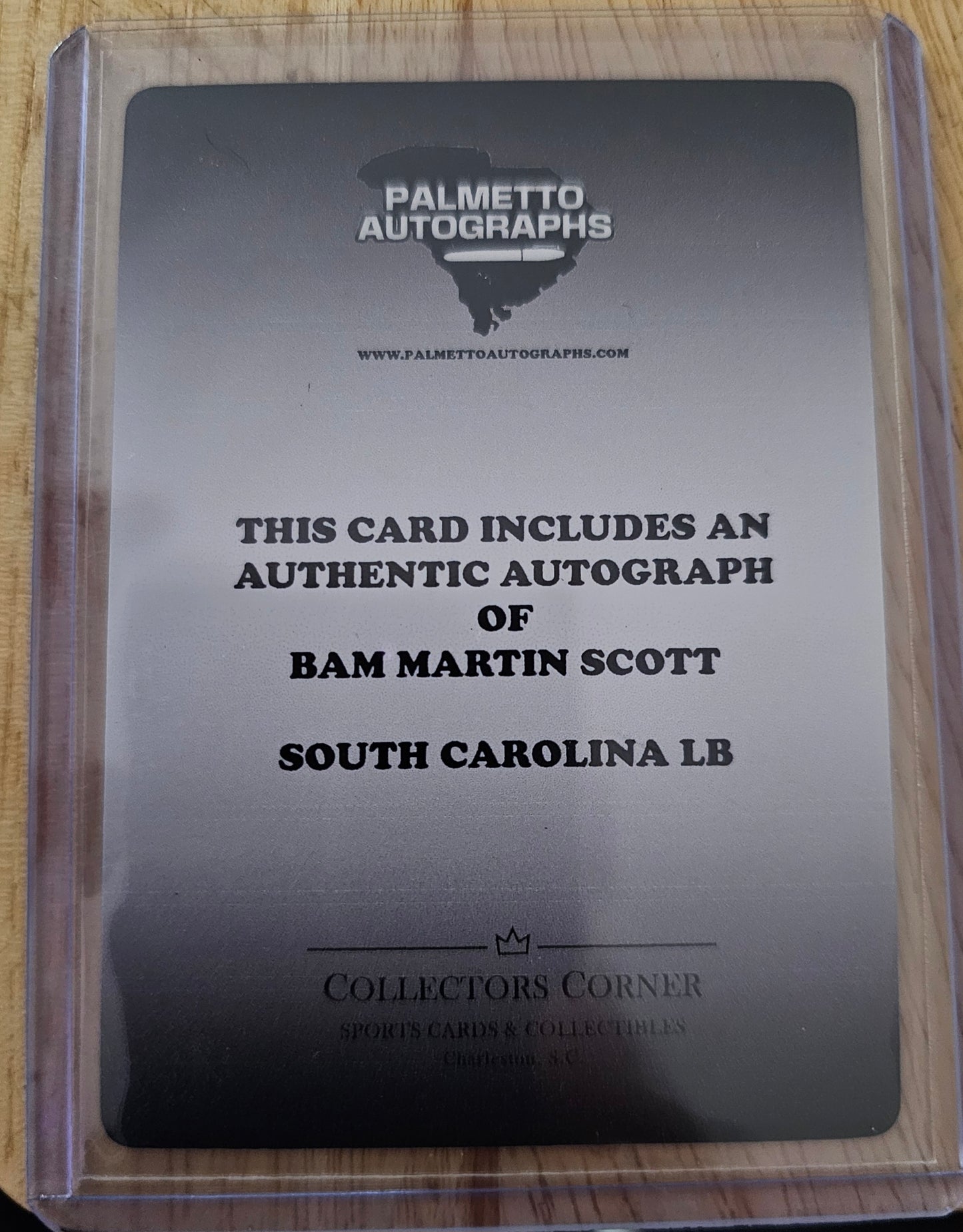 Bam Martin-Scott Signed PA Trading Card