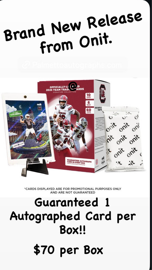 New Release- Onit Blaster Box - South Carolina Gamecocks Football Cards (Guaranteed Autograph)