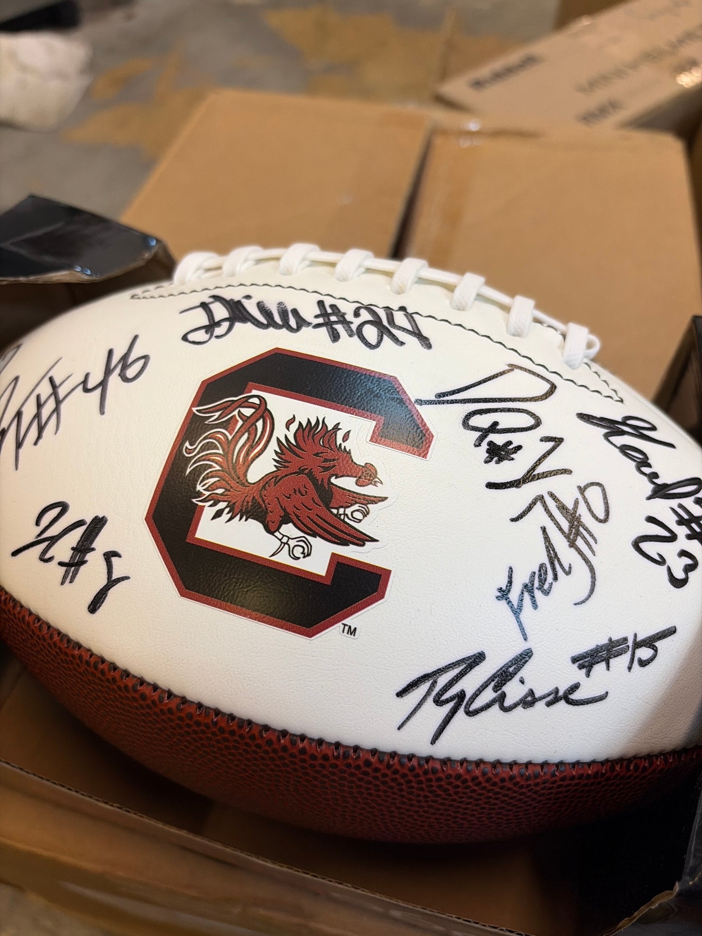 2025 ‘Team' Signed Full-Size Football