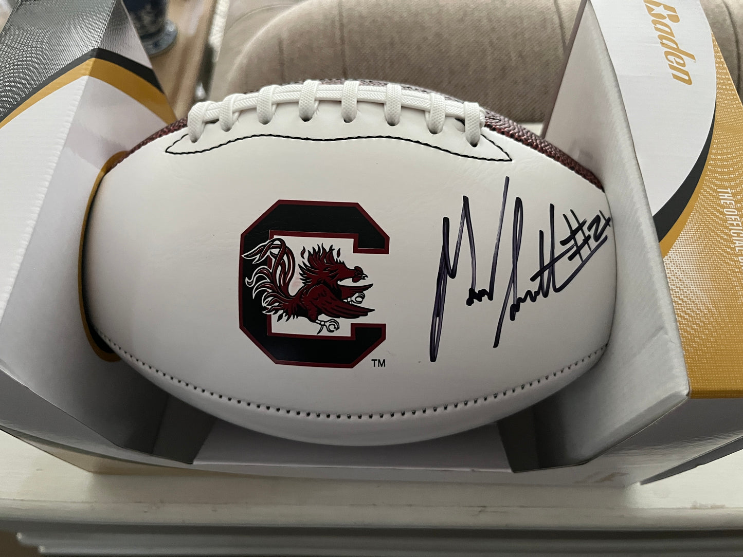 Marcus Lattimore Autographed Full Sizw Football