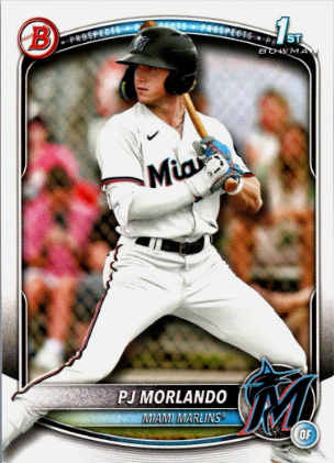 Pre-Order:  MAIL ORDER PJ Morlando Signed 2025 1st Bowman Card