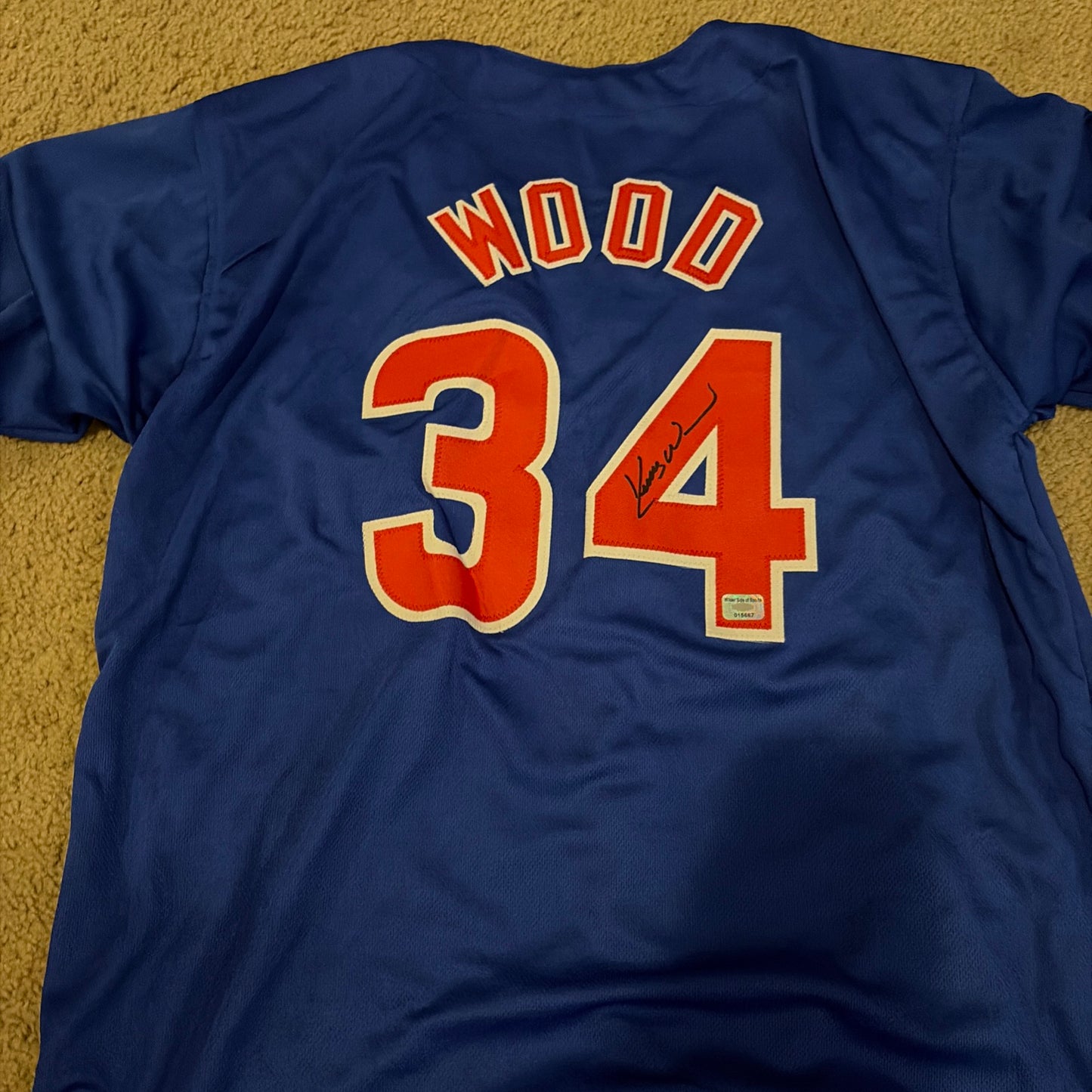 Chicago Cubs - Kerry Wood Autographed Custom Jersey