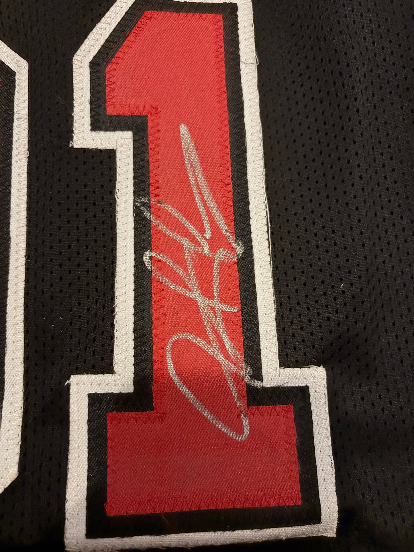 Chicago Bulls - Dennis Rodman Autographed Custom Jersey Black