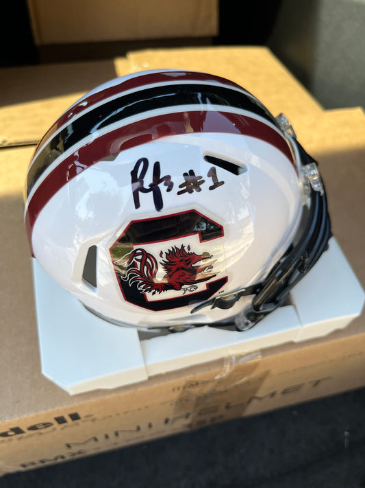 Rahsul Faison Autographed Mini Helmet - White