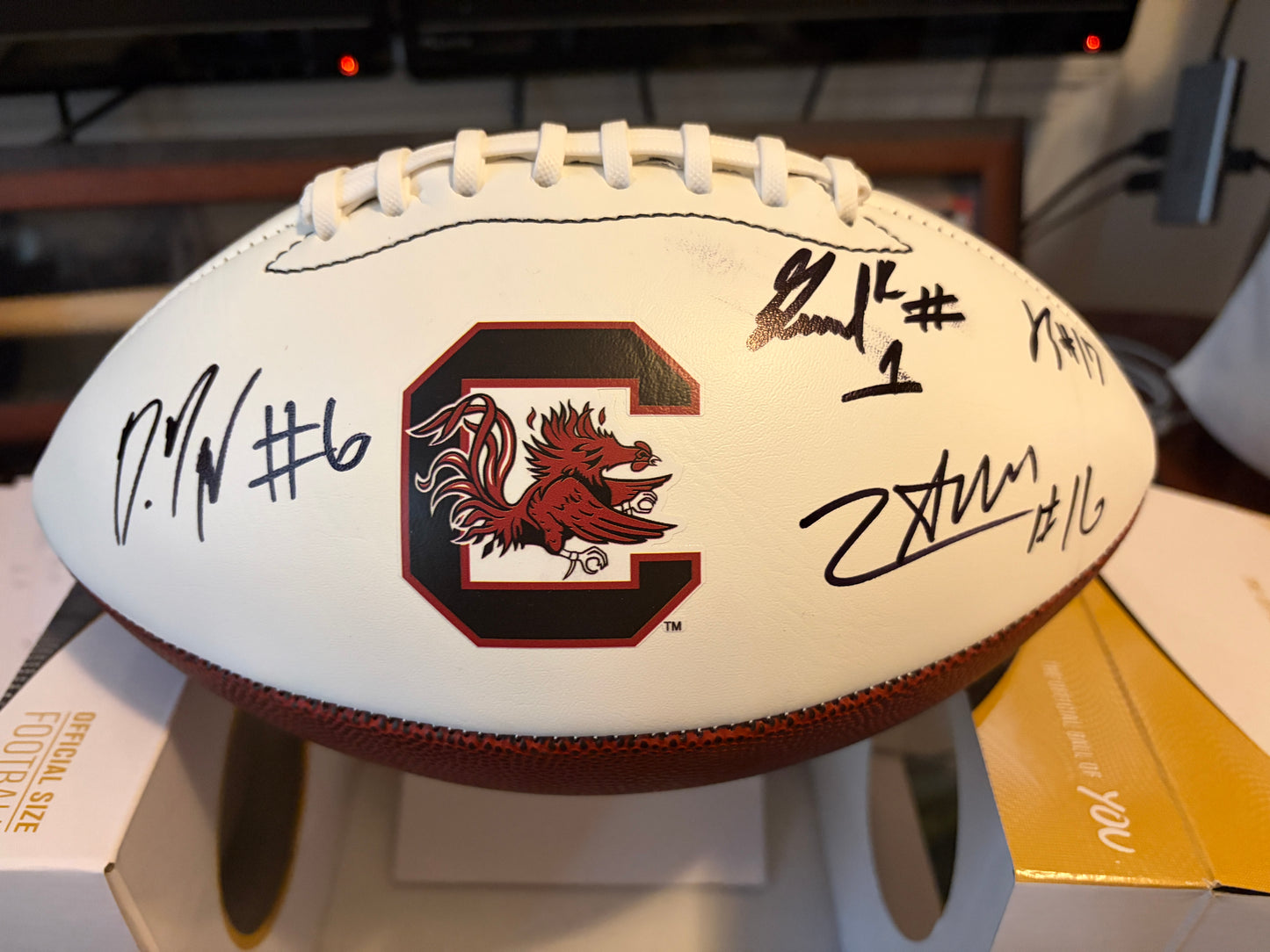 'Team' Signed Full-Size Football - 11 Players
