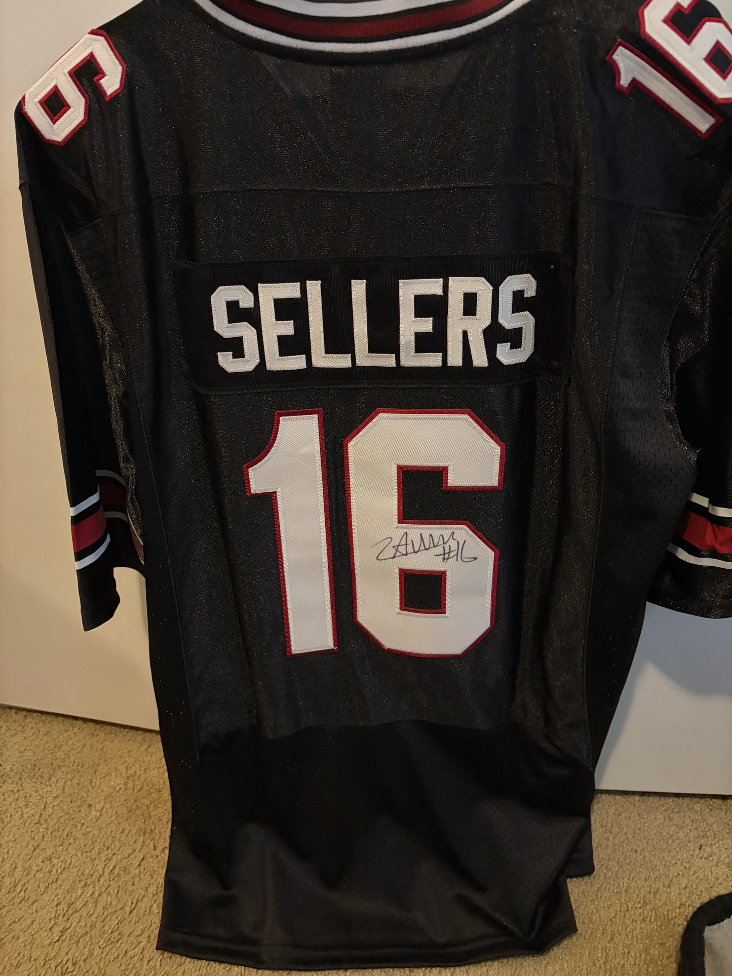LaNorris Sellers Signed Custom Jersey (Black)