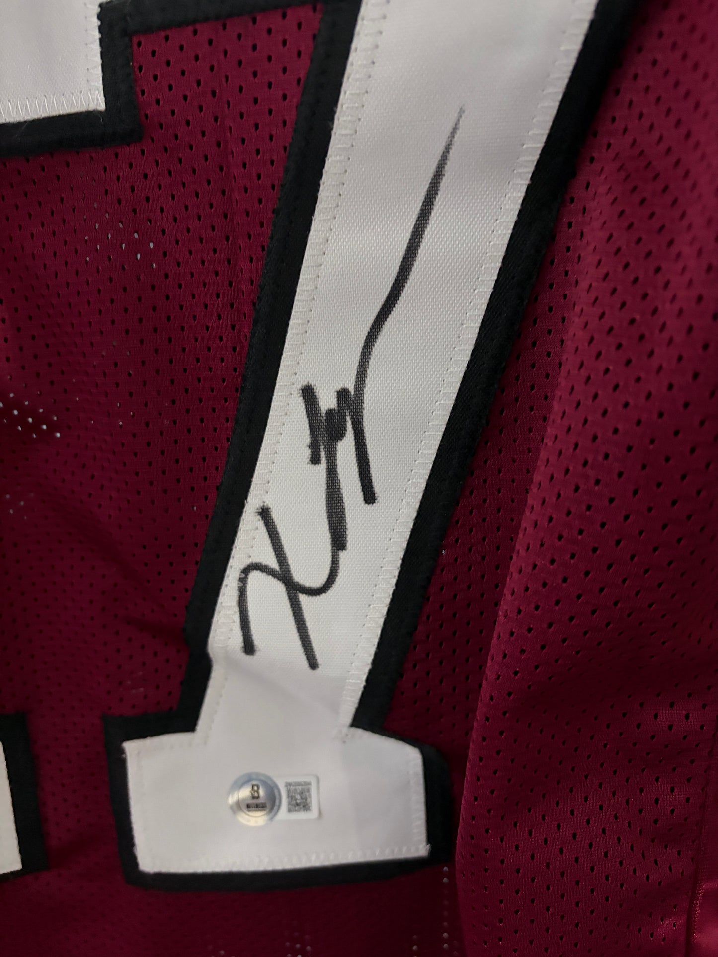 Xavier Legette Signed Custom Garnet Jersey w/Beckett cert