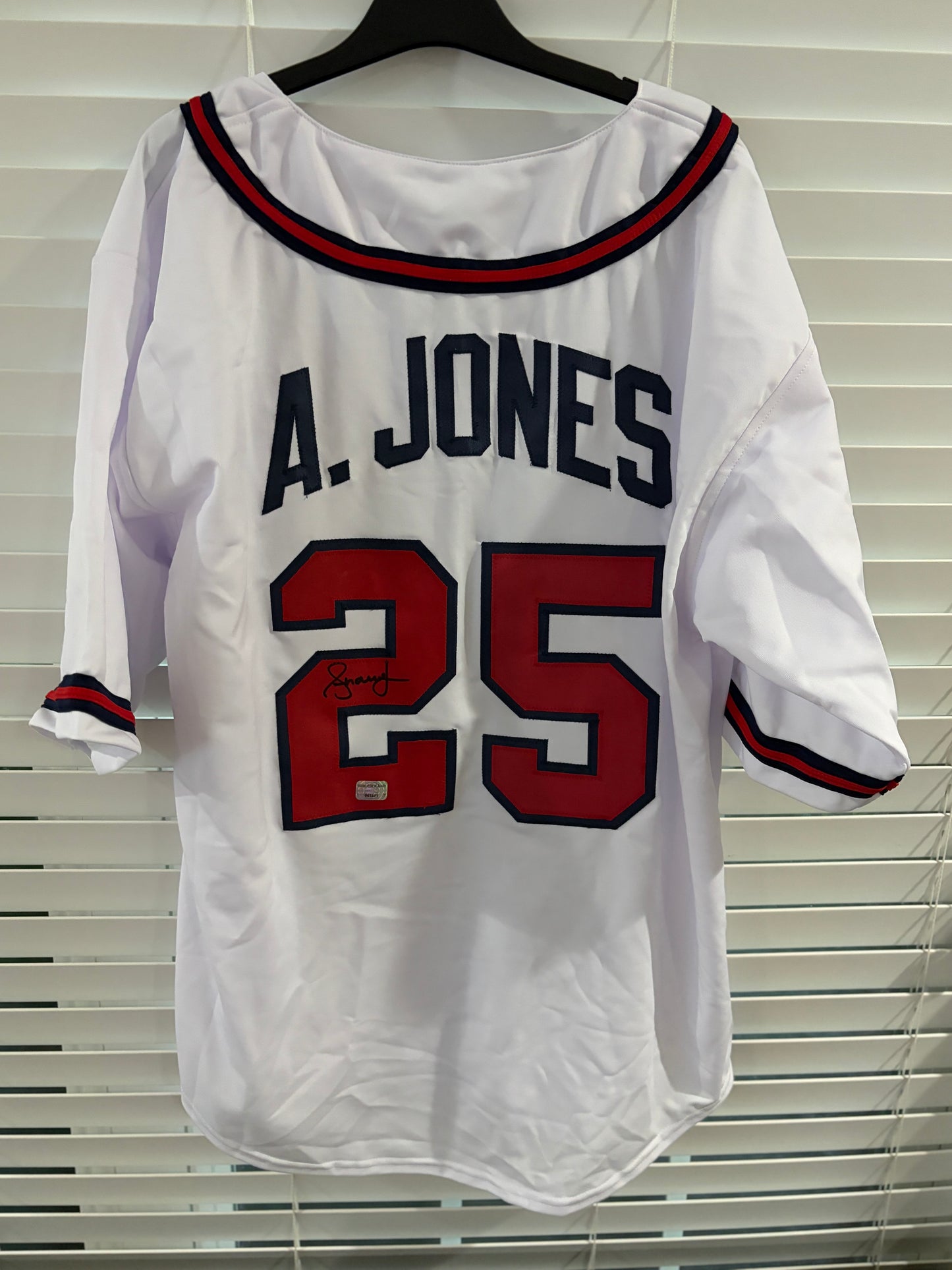 Atlanta Braves - Andrew Jones Autographed Custom Jersey