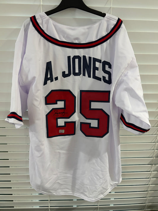 Atlanta Braves - Andrew Jones Autographed Custom Jersey