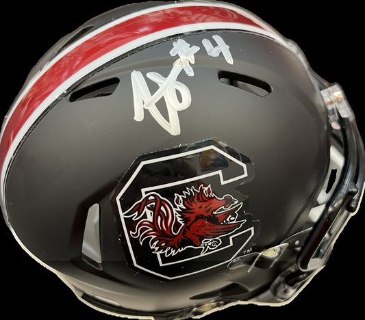 Vicari Swain Autographed Mini Helmet - Black