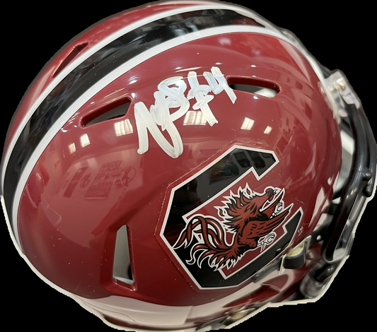 Vicari Swain Autographed Mini Helmet - Garnet