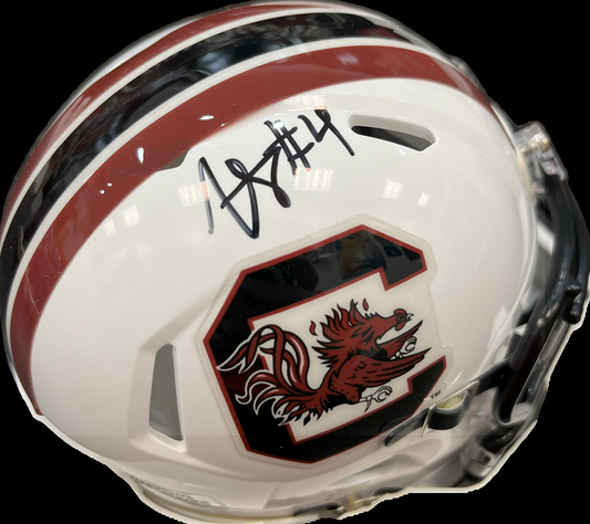 Vicari Swain Autographed Mini Helmet - White