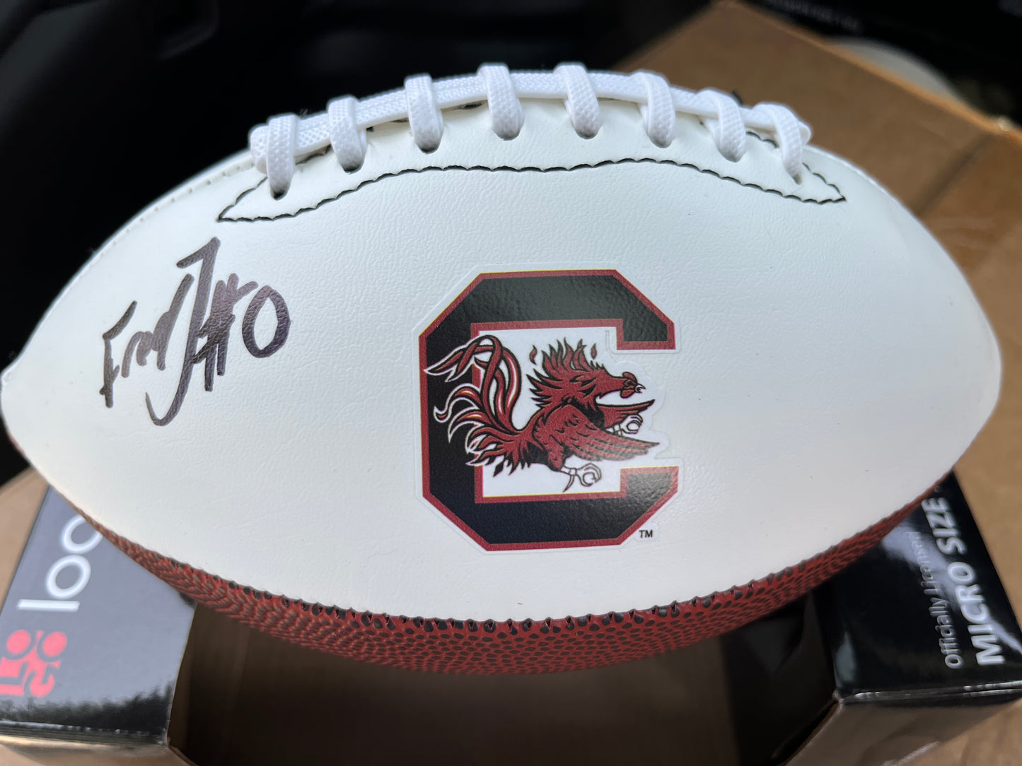 Fred (JayR) Johnson Autographed Mini Football