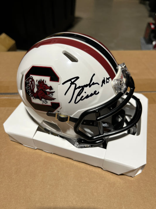 Brandon Cisse Autographed Mini Helmet - White