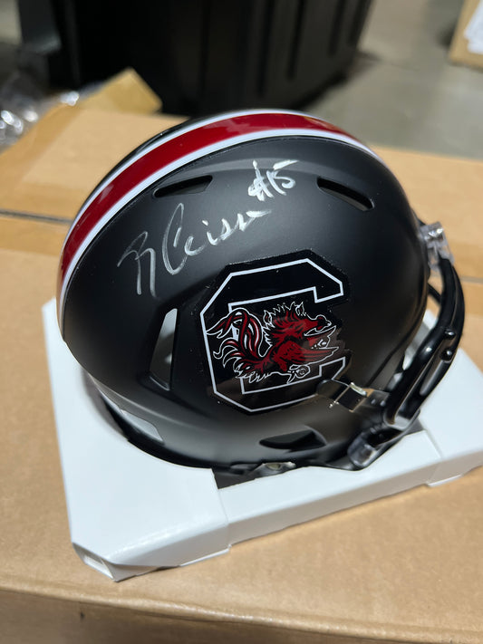 Brandon Cisse Autographed Mini Helmet - Black