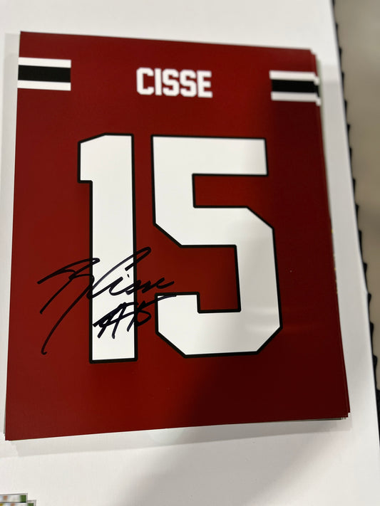Brandon Cisse Autographed 8x10 Jersey Photo