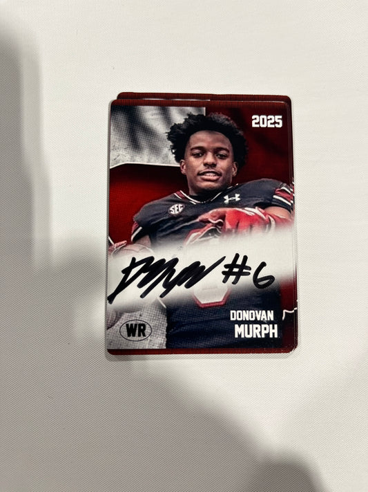 Donovan Murph Autographed Custom Trading Card