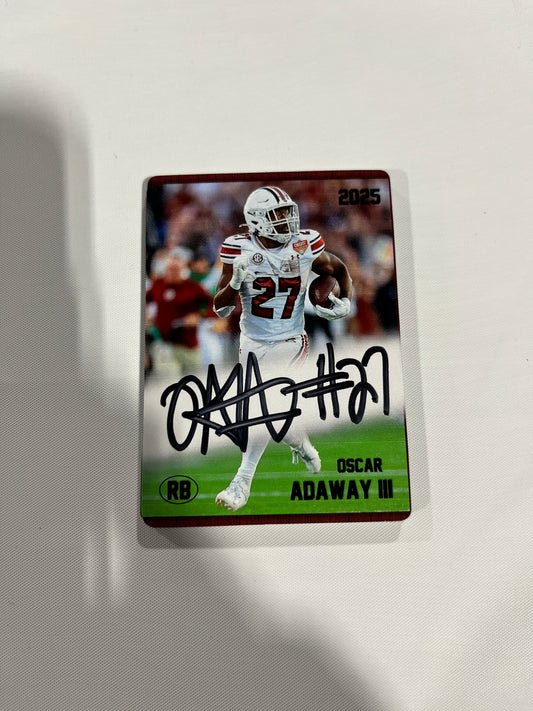 Oscar Adaway III Autographed Custom Trading Card