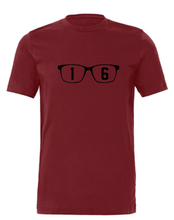 LaNorris Sellers Glasses Shirt-Garnet